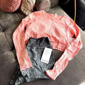 BNWT LULULEMON Top and Bottom Sz14